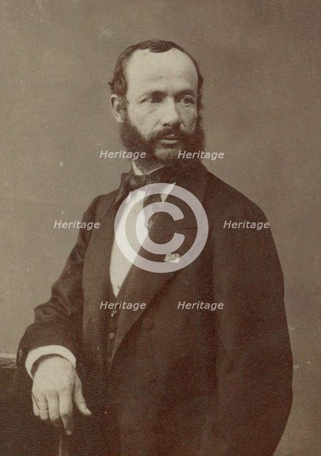 Portrait of the violinist and composer Henri Vieuxtemps (1820-1881), 1870s. Creator: Photo studio Nadar.