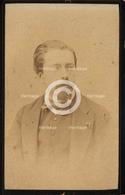 Portrait of the violinist and composer Henryk Wieniawski (1835-1880). Creator: Mieczkowski, Jan (1830-1889).