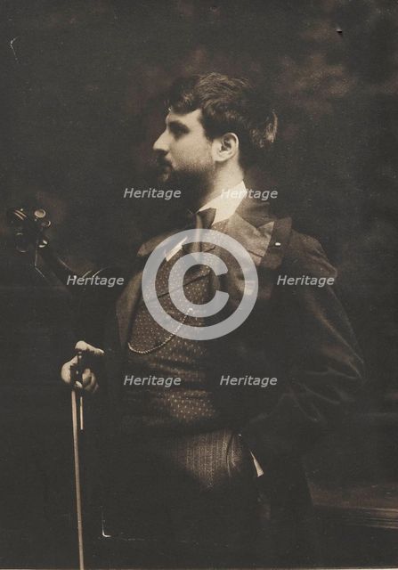 Portrait of the violinist and composer Joan Manén y Planas (1883-1971) , c. 1910. Creator: Audouard, Pau (1857-1918).