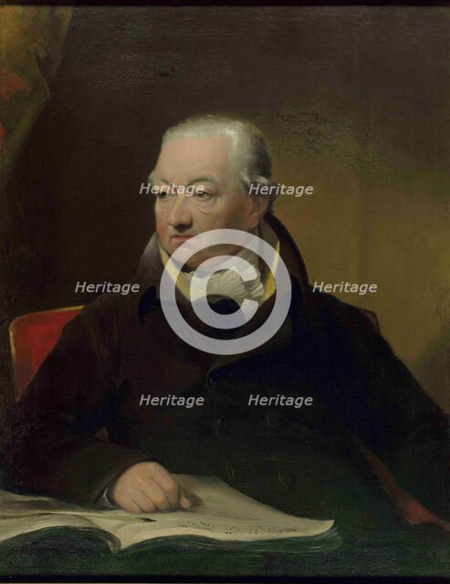 Portrait of the violinist and composer Johann Peter Salomon (1745-1815), c. 1815. Creator: Lonsdale, James (1777-1839).