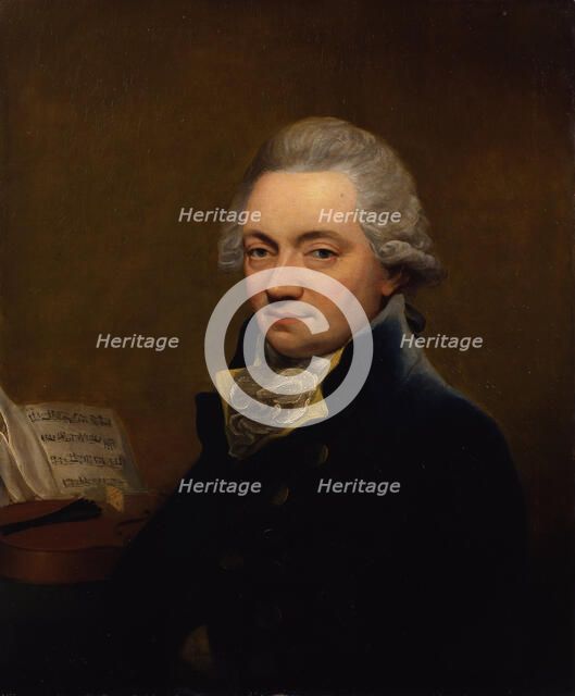 Portrait of the violinist and composer Johann Peter Salomon (1745-1815), c1792. Creator: Hardy, Thomas (1757-1804).