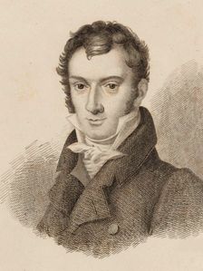 Portrait of the violinist and composer Josef Mayseder (1789-1863), 1824. Creator: Anonymous