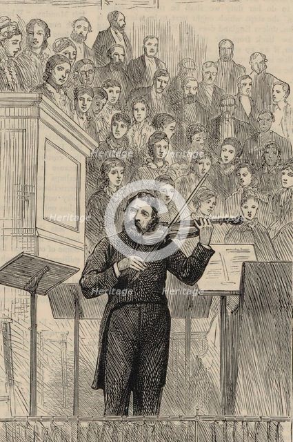 Portrait of the violinist and composer Joseph Joachim (1831-1907) , 1877. Creator: Harral, Horace (1817-1905).