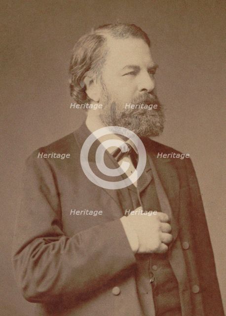 Portrait of the violinist and composer Joseph Joachim (1831-1907) , 1887. Creator: Photo studio Loescher & Petsch, Berlin  .
