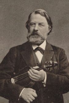 Portrait of the violinist and composer Joseph Joachim (1831-1907). Creator: Anonymous