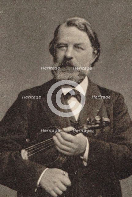 Portrait of the violinist and composer Joseph Joachim (1831-1907). Creator: Anonymous.