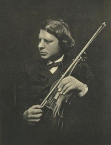 Portrait of the violinist and composer Joseph Joachim (1831-1907). Creator: Cameron, Julia Margaret (1815-1879)