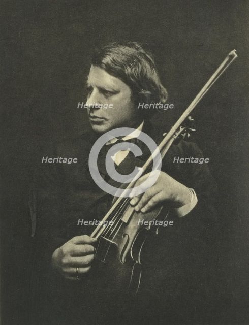 Portrait of the violinist and composer Joseph Joachim (1831-1907). Creator: Cameron, Julia Margaret (1815-1879).