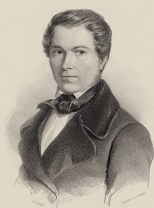 Portrait of the violinist and composer Joseph Labitzky (1802-1881), 1840. Creator: Schlick, Friedrich Gustav (1804-1869)