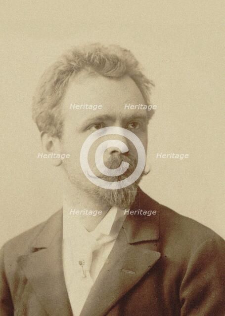 Portrait of the violinist and composer Jenö Hubay (1858-1937), 1893. Creator: Goszleth, Istvan (1850-1913).