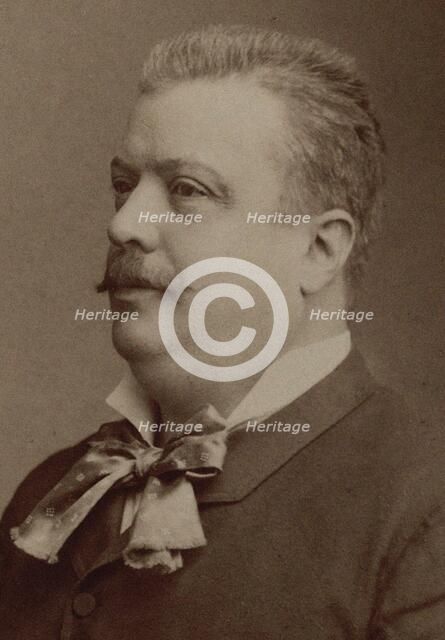 Portrait of the violinist and composer Jules Danbé (1840-1905), c. 1880. Creator: Photo studio Nadar.