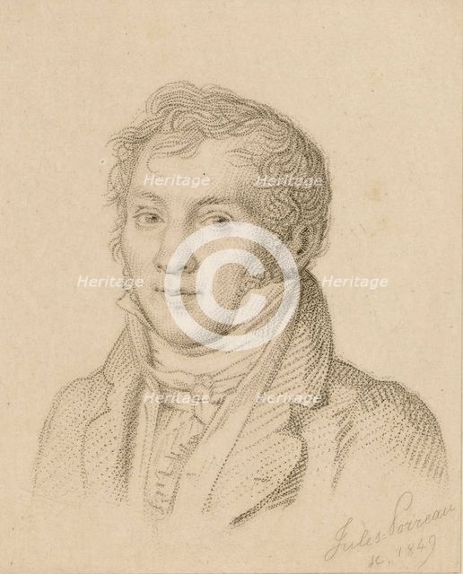 Portrait of the violinist and composer Louis-Luc Loiseau de Persuis (1769-1819) , 1849. Creator: Porreau, Jules (active 1830-1855).