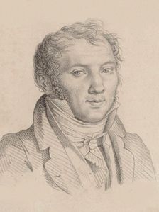 Portrait of the violinist and composer Louis-Luc Loiseau de Persuis (1769-1819) , 1811. Creator: Guérin, Pierre Narcisse, Baron (1774-1833)