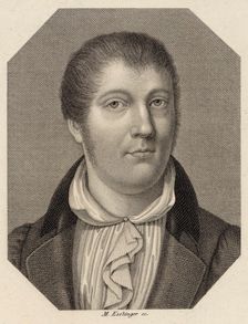 Portrait of the violinist and composer Louis Spohr (1784-1859), 1820. Creator: Esslinger, Johann Martin (1793-1841)