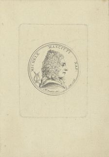 Portrait of the violinist and composer Michele Mascitti (1663-1760) , 1726. Creator: Anonymous
