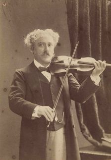 Portrait of the violinist and composer Pablo de Sarasate (1844-1908), c. 1890. Creator: Gerschel, Charles (1871-1948)