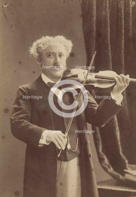 Portrait of the violinist and composer Pablo de Sarasate (1844-1908), c. 1890. Creator: Gerschel, Charles (1871-1948).