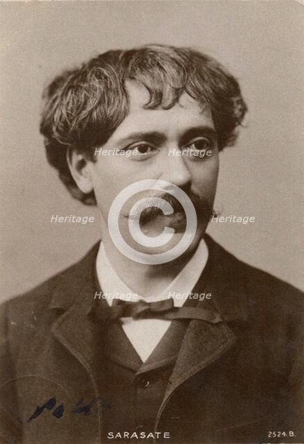 Portrait of the violinist and composer Pablo de Sarasate (1844-1908). Creator: Anonymous.