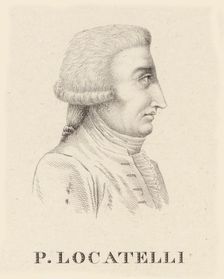 Portrait of the violinist and composer Pietro Antonio Locatelli (1695-1764). Creator: Lambert, Jean Baptiste Ponce (active 1785-1820)