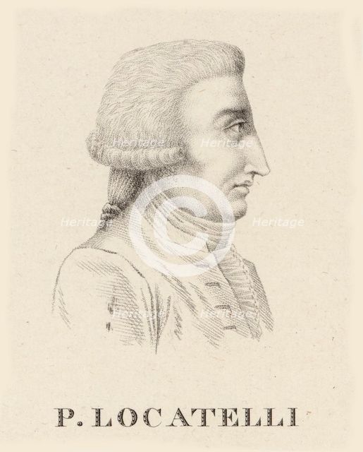 Portrait of the violinist and composer Pietro Antonio Locatelli (1695-1764). Creator: Lambert, Jean Baptiste Ponce (active 1785-1820).