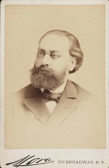 Portrait of the violinist and composer Rudolf Bial (1834-1881), c. 1880. Creator: Photo studio Jose Maria Mora