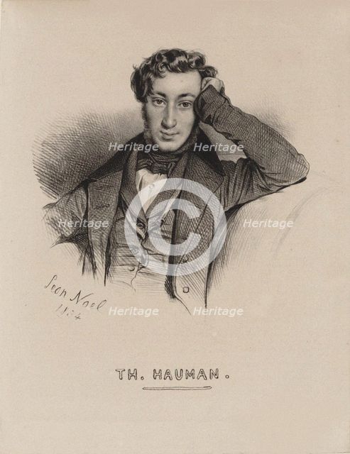 Portrait of the violinist and composer Theodor Haumann (1808-1878), 1834.