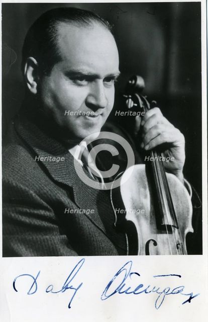 Portrait of the violinist David Oistrakh (1908-1974), 1960s.