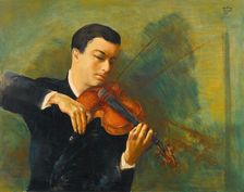 Portrait of the Violinist Nathan Milstein (1903-1992). Creator: Kisling, Moïse (1891-1953)