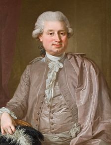 Portrait of the wholesale dealer Johan Fredrik Burghadi, 1781. Creator: Lorens Pasch the Younger