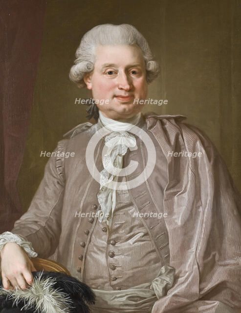 Portrait of the wholesale dealer Johan Fredrik Burghadi, 1781. Creator: Lorens Pasch the Younger.