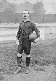 Portrait of the Woolwich Arsenal footballer R Buchanan, 1896. Creator: Symmons & Thiele