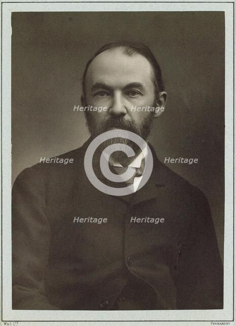 Portrait of the writer Thomas Hardy (1840-1928) . Creator: Barraud, Herbert Rose (1845-1896).