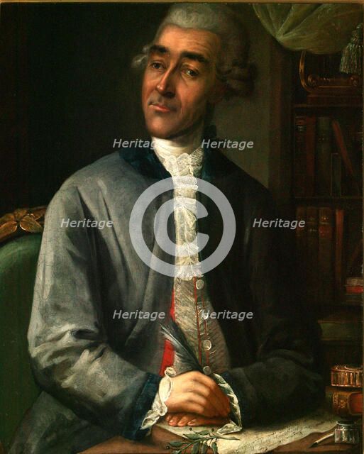 Portrait of the writer Vasily Grigorievich Ruban (1742-1795), 1786. Artist: Klipekov (Klepikov), Alexei Fyodorovich (1761-?)