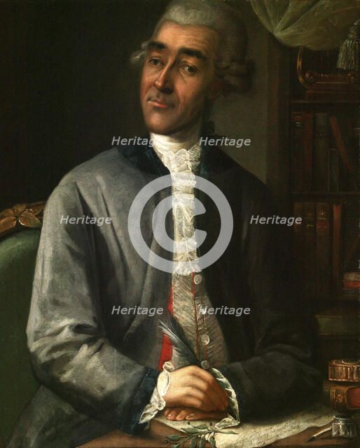 Portrait of the writer Vasily Grigorievich Ruban', (1742-1795), 1786. Creator: Klipekov (Klepikov), Alexei Fyodorovich (1761-?).