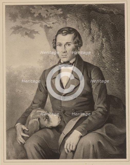 Portrait of the writer Yevhen Pavlovych Hrebinka (1812-1848), 1859.