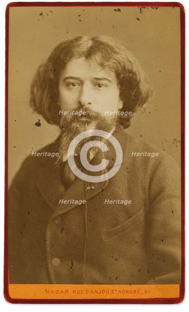 Portrait of the writer Alphonse Daudet (1840-1897).