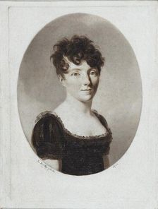 Portrait of the writer and composer Alexandrine Sophie de Bawr (1773-1860), 1810. Creator: Boilly, Louis-Léopold (1761-1845)