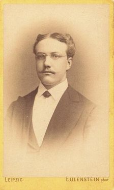 Portrait of the writer and composer Karl August Hermann (1851-1909). Creator: Photo studio Eulenstein, Leipzig