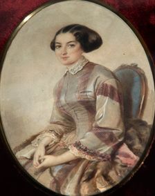 Portrait of the writer Avdotya Panayeva (1819-1893). Creator: Anonymous