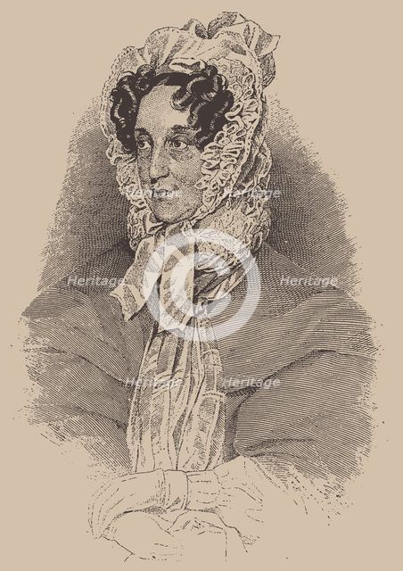Portrait of the writer Caroline Pichler (1769-1843), .