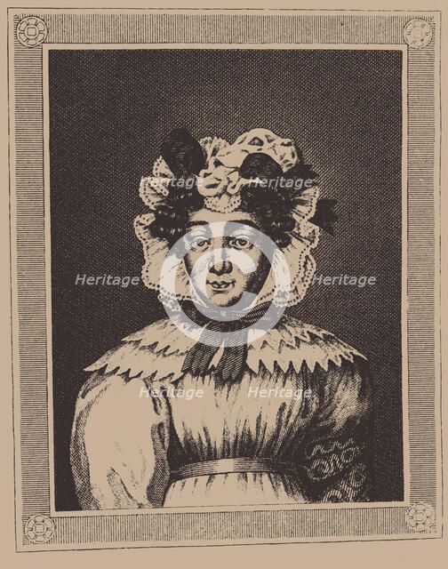 Portrait of the writer Caroline Pichler (1769-1843), c. 1850.