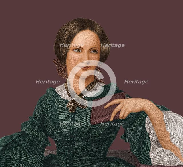 Portrait of the writer Charlotte Brontë (1816-1855), 1840s. Creator: Anonymous.