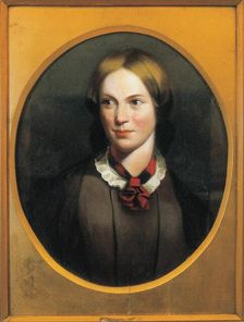 Portrait of the writer Charlotte Brontë (1816-1855), c. 1850. Creator: Thompson, J. H. (active Mid of 19th cen.)