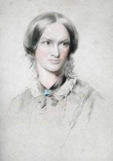 Portrait of the writer Charlotte Brontë (1816-1855), c. 1850. Creator: Richmond, George (1809-1896)