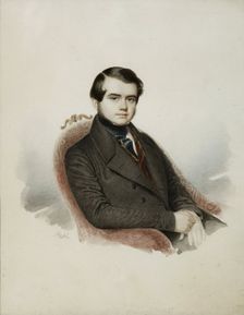 Portrait of the writer Count Vladimir Alexandrovich Sollogub (1813-1882), 1840s