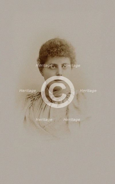 Portrait of the writer Clara Nast (1866-1940), 1890. Creator: Photo studio R. Minzloff, Tilsit  .