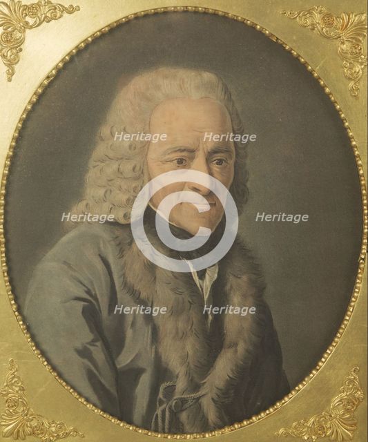 Portrait of the writer, essayist and philosopher Francois Marie Arouet de Voltaire (1694-1778).