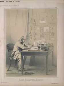 Portrait of the writer Faddei Bulgarin (1789-1859), 1853. Creator: Timm, Wassili (George Wilhelm) (1820-1895)