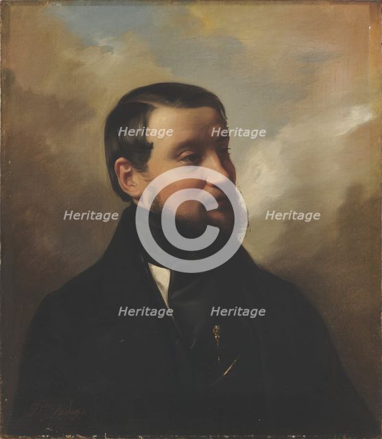 Portrait of the writer Giovanni Domenico Ruffini (1807-1881). Creator: Induno, Domenico (1815-1878).