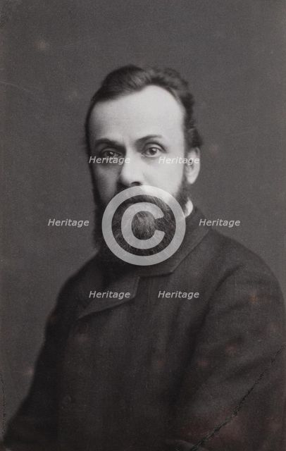 Portrait of the writer Gleb Ivanovich Uspensky (1843–1902), 1870. Artist: Levitsky, Sergei Lvovich (1819-1898)